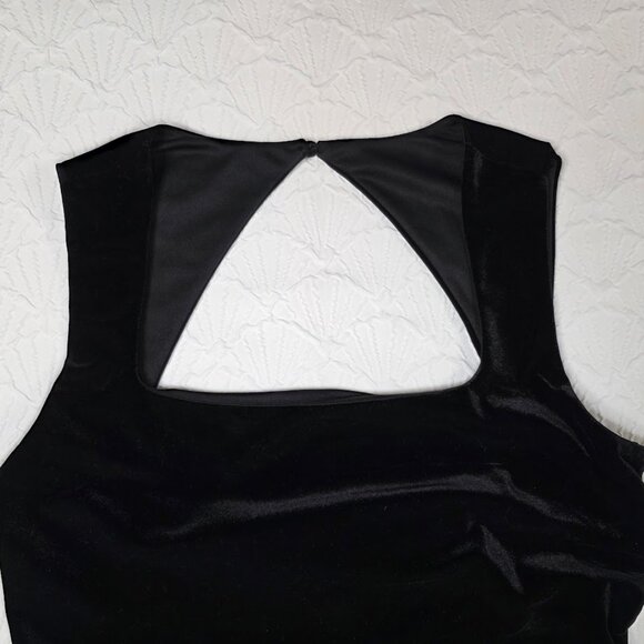 NWT French Connection Stretch Velvet Corset Top L - Picture 3 of 11